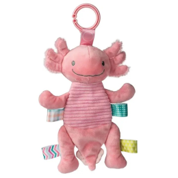 Taggies - Pink Axolotl Rattle and Pram Toy