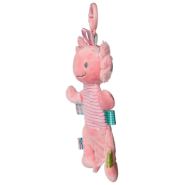 Taggies - Pink Axolotl Rattle and Pram Toy