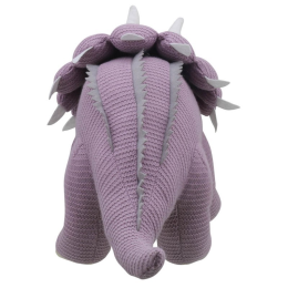 Wilberry Knitted - Large Lilac Triceratops