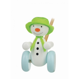 The Snowman Push Along Wooden Toy