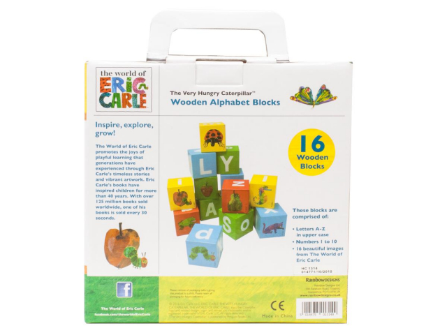 hungry caterpillar wooden blocks