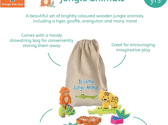 Stacking Jungle Animals | Poppy Dog Gifts
