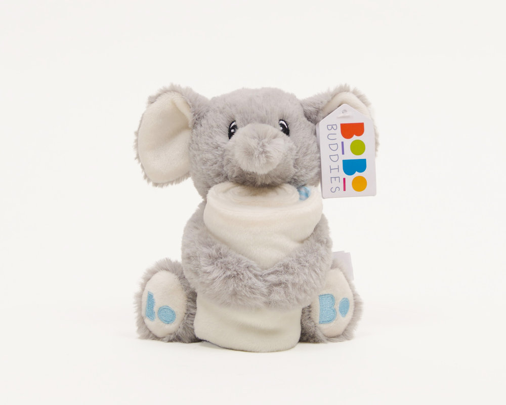 Bobo Buddies Edgar Elephant Comfort Blanket Poppy Dog Gifts