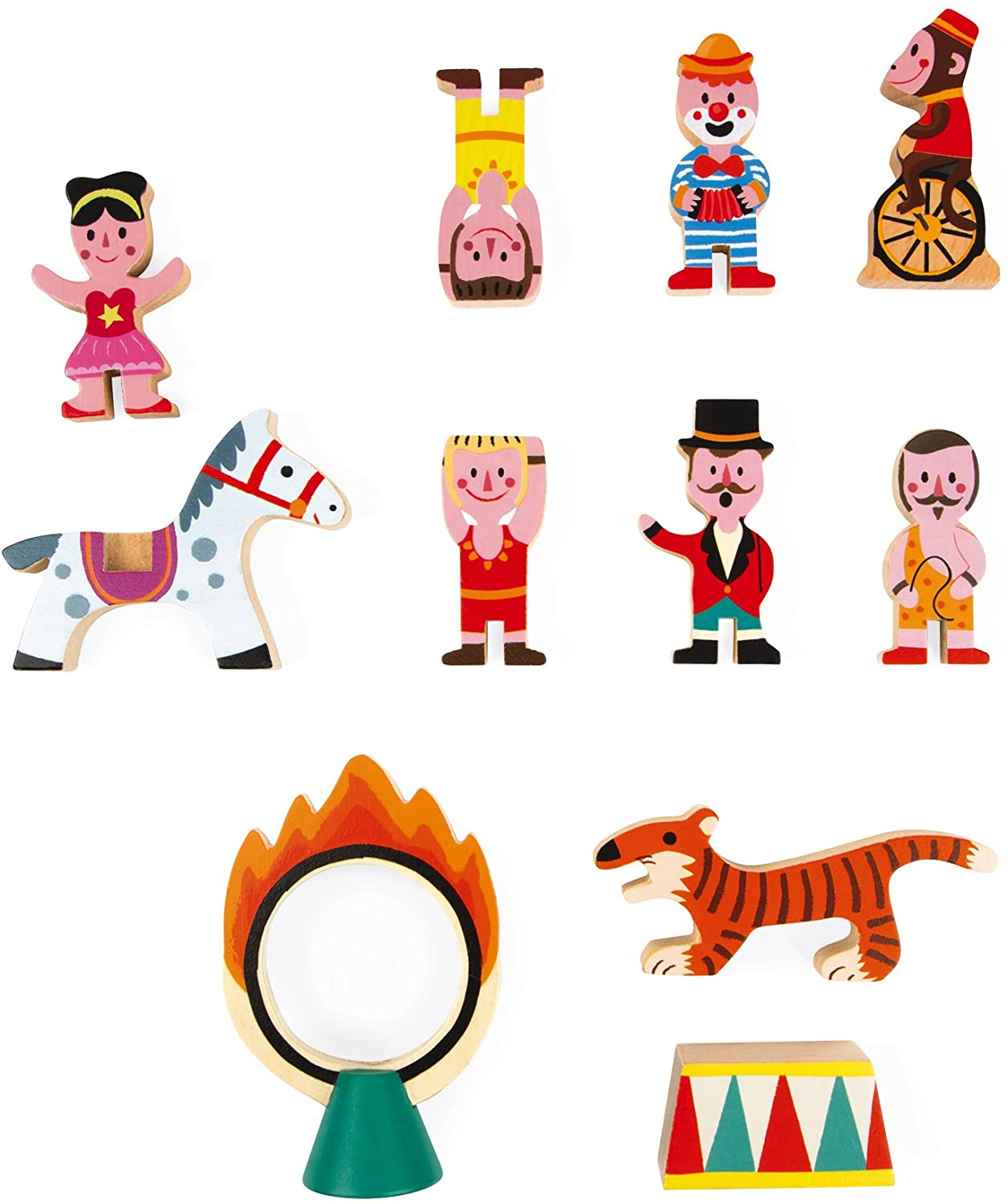 Mini Story - Figurines cirques en bois Janod : King Jouet