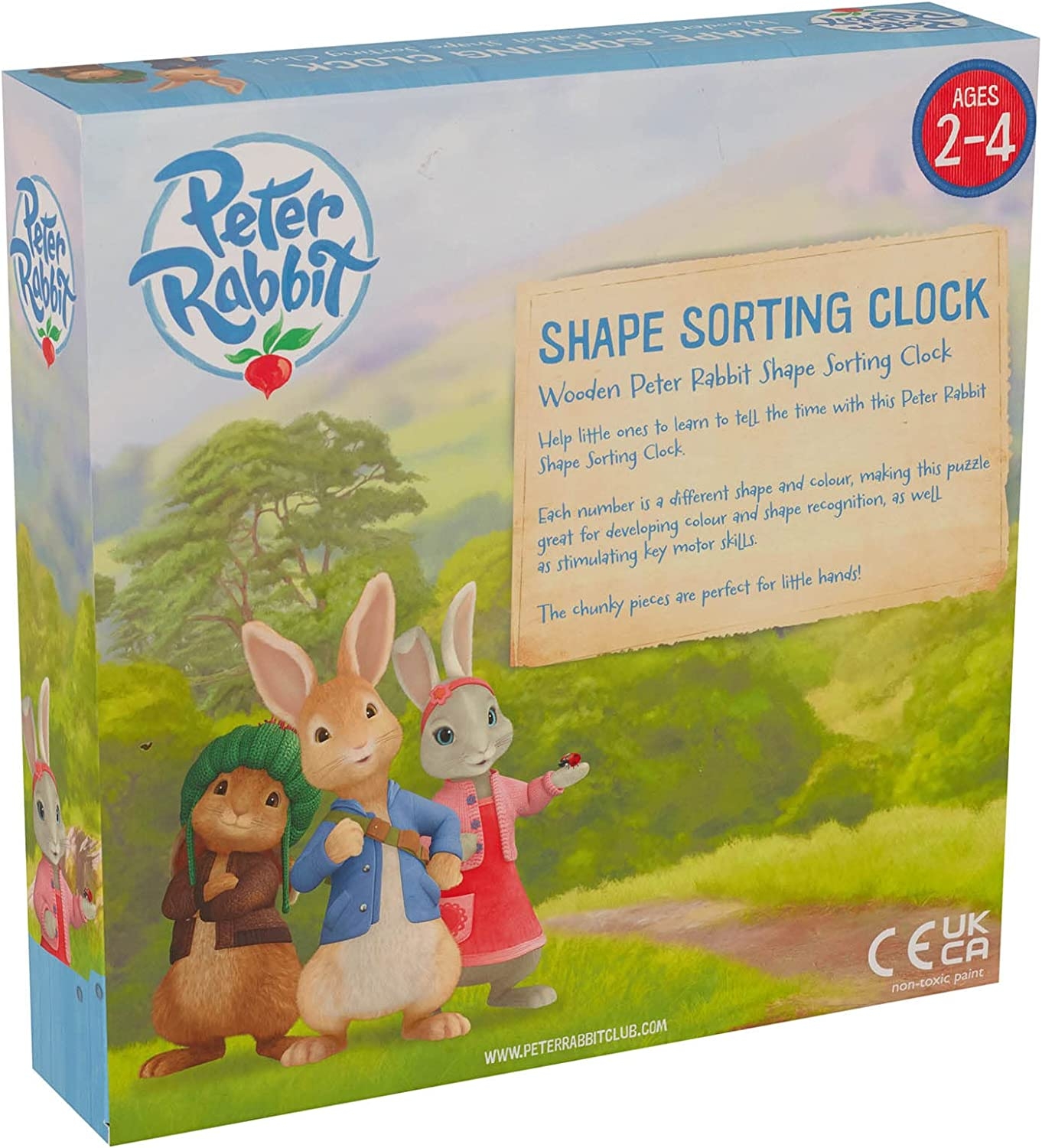 Peter Rabbit TV Shape Sorting Clock Peter Rabbit Poppy Dog Gifts