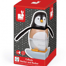 Janod Toys - Penguin - Stacking and Rocking Toy