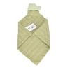 Crocodile Comforter - Olive Green with Rubber Teether
