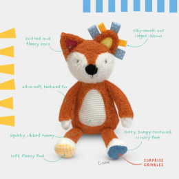 Snuggable Sensory Fox Small Soft Toy