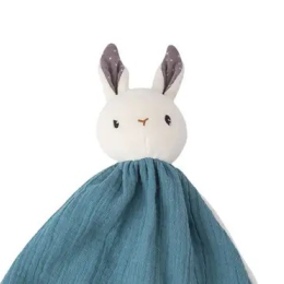 Blue Organic Cotton Rabbit Comforter