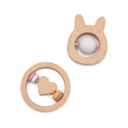 Baby Bunny Wooden Toy Gift Set