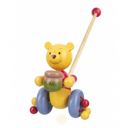 Winnie The Pooh Push Along Wooden Toy - Boxed
