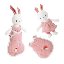 Little White Rabbit with Pink Accessories