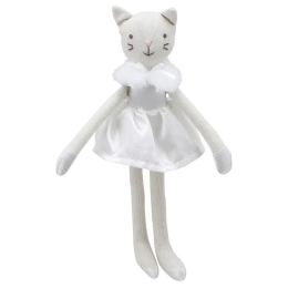 Wilberry Linen - Cat in White Dress