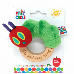 The Very Hungry Caterpillar Wooden Ring Rattle