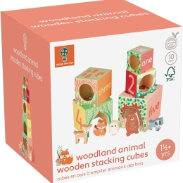 Woodland Animal Wooden Stacking Cubes