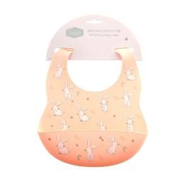 Catch it! Silicone Bib - Pink Bunnies
