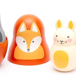 Woodland Nesting Friends with chiming Bengi Bunny