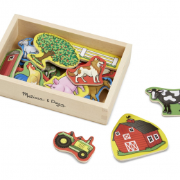 Wooden Farm Magnets