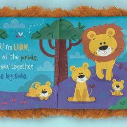 Lion Hand-Puppet Cloth Book