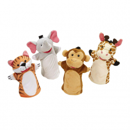 Zoo Friends - Set of 4 Hand Puppets