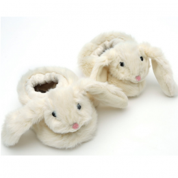 Baby Bunny Shaped Slippers - Cream