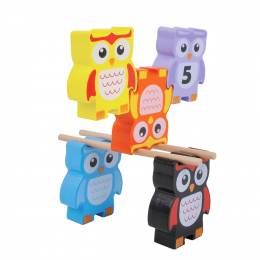 Wooden Stacking Owls Game