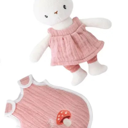 Little White Rabbit with Pink Accessories