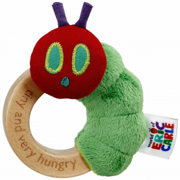 The Very Hungry Caterpillar Wooden Ring Rattle