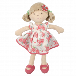 Soft Rag Doll - Pink Flower