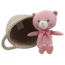 Pets in Baskets - Pink Cat