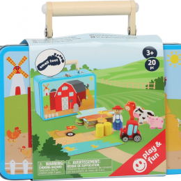 Farm Playset/Puzzle in Carry Case