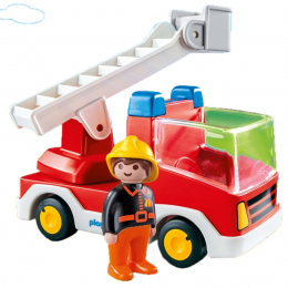 Playmobile 1.2.3 - Ladder Unit Fire Truck