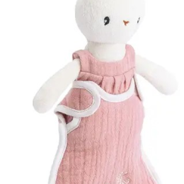 Little White Rabbit with Pink Accessories