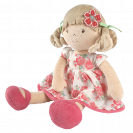 Soft Rag Doll - Pink Flower