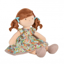 Soft Rag Doll - Orange Flower