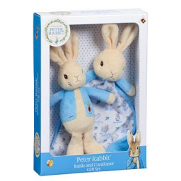 Peter Rabbit - Rattle Toy And Comforter Gift Set