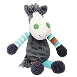Crochet Sitting Donkey Soft Toy by Imajo