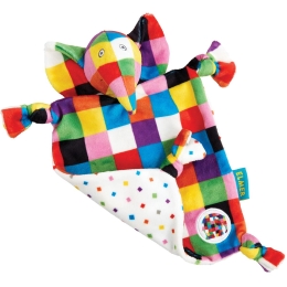 Elmer Comfort Blanket and Rattle Toy Set
