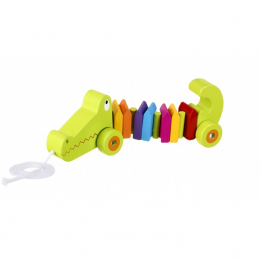 Wooden Pull Along Crocodile by Orange Tree Toys