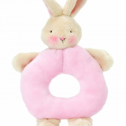 Bunnies By The Bay - Pink Ring Rattle
