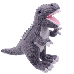 Wilberry - Knitted T-Rex Dinosaur Soft Toy
