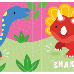 Sensory Snuggables Dinosaur Puppet Soft Book