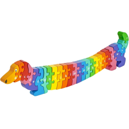 Wooden Dog Alphabet Puzzle