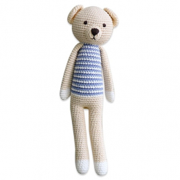 Crochet Slim Teddy Soft Toy by Imajo