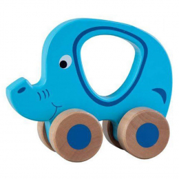 Wooden Push-Along Toy - Elephant