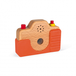 Wooden Camera with sound and light