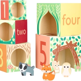 Woodland Animal Wooden Stacking Cubes