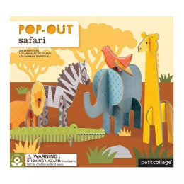 3D Pop-Out Safari Figures