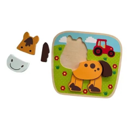 Wooden Raised Puzzle - Horse