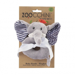 Zoocchini - Elephant Baby Rattle